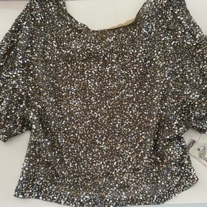 Vince Camuto Sequin Top